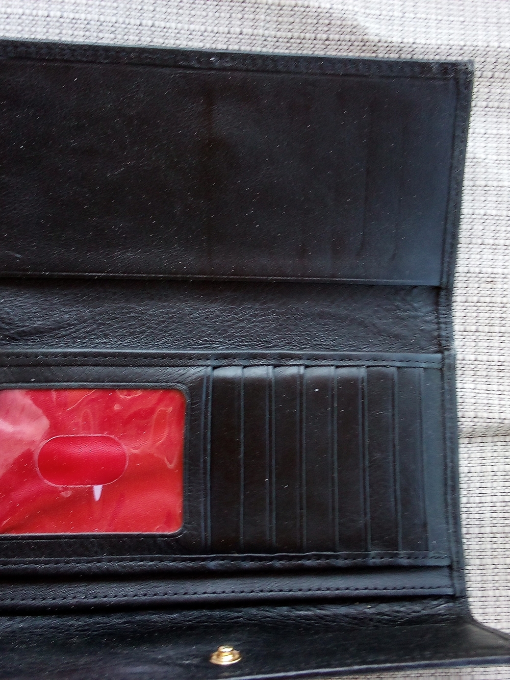 Dooney & Bourke Black Leather Wallet & Checkbook Cover - Picture 3 of 4